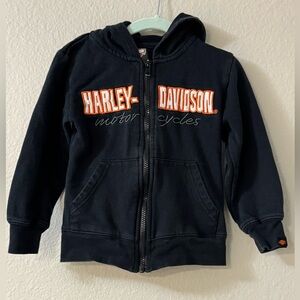 Harley-Davidson Kids Zip-Up Hoodie – Size 5